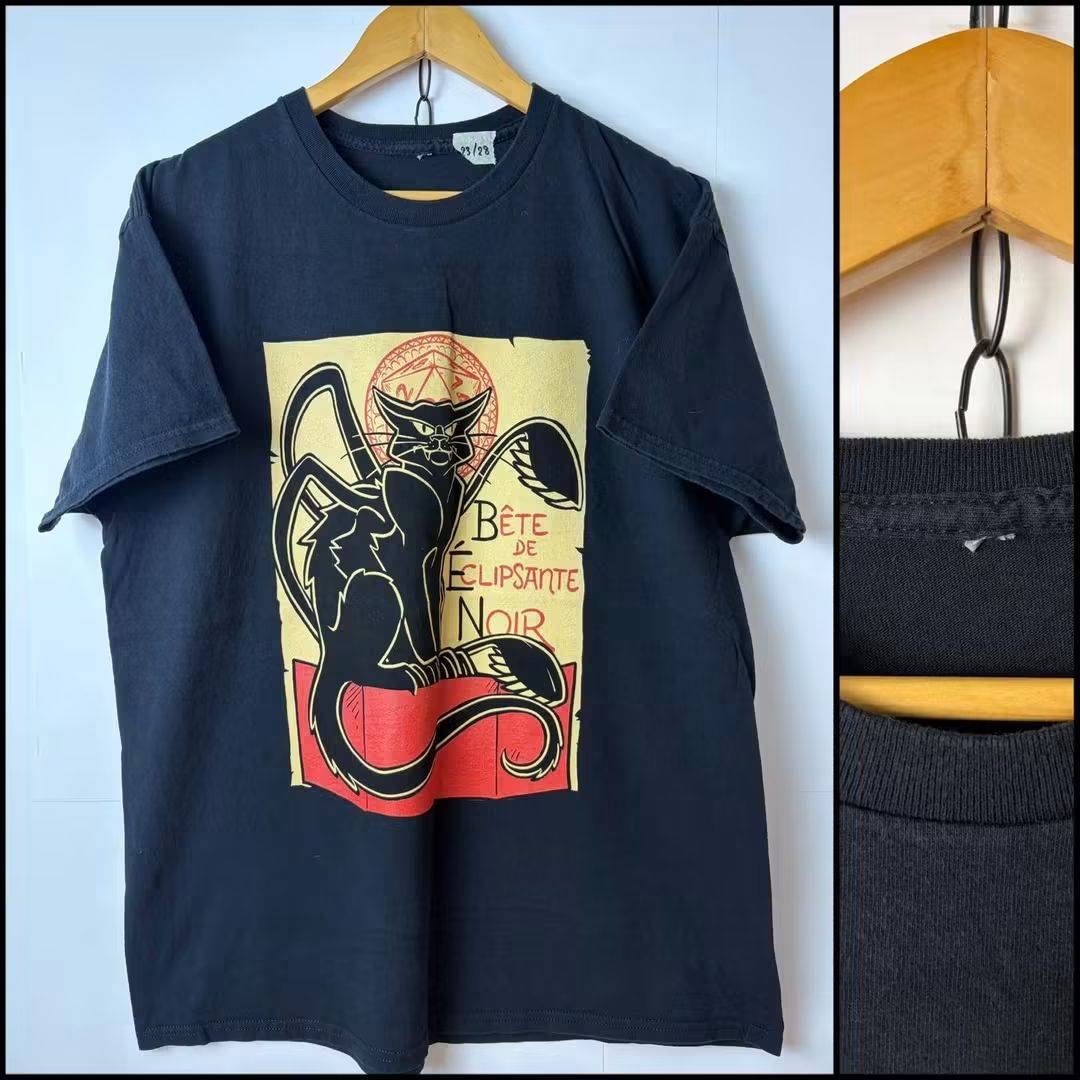 เสื้อยืดมือสอง Illustration Graphic / Navy