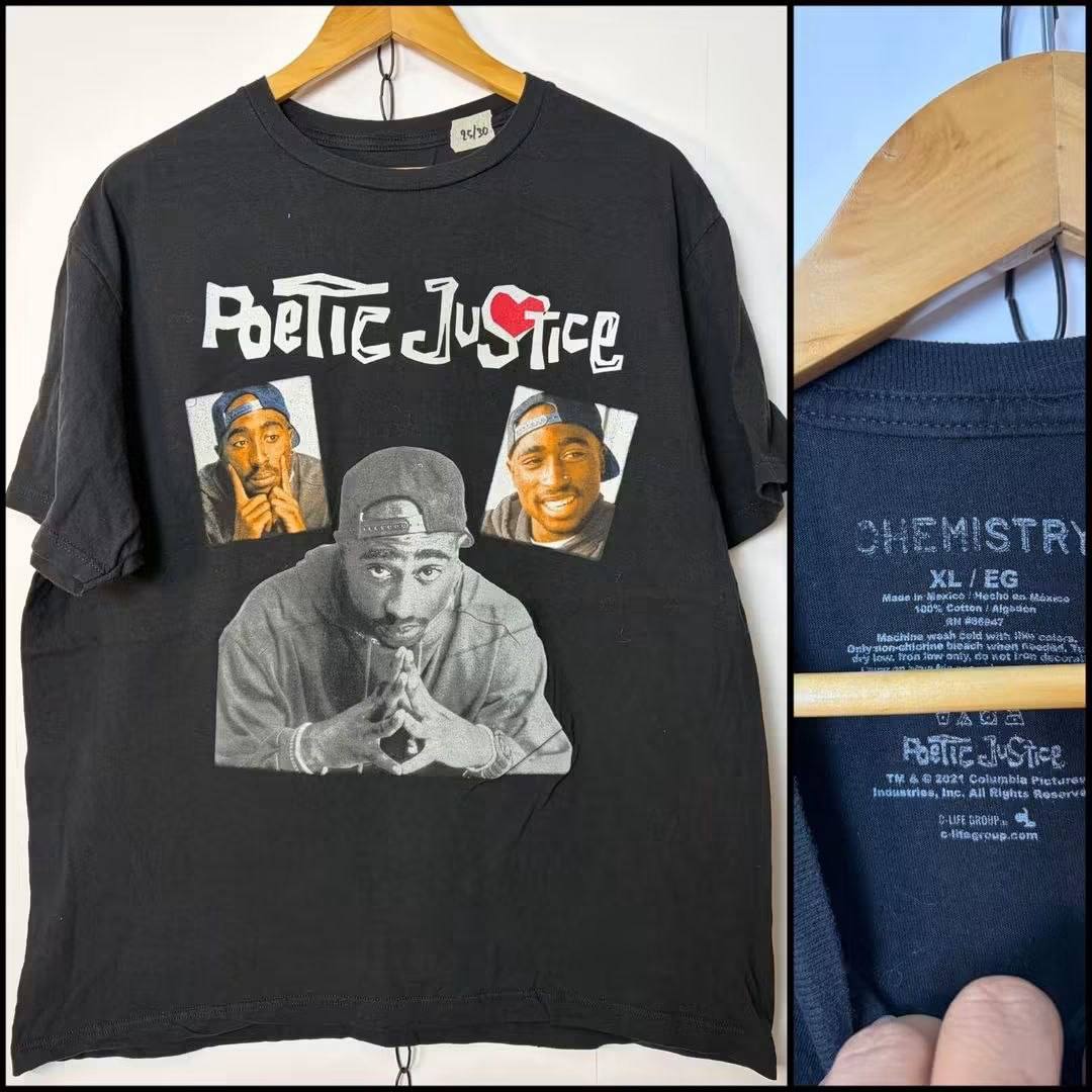 เสื้อยืดมือสอง Poetic Justice / Collage